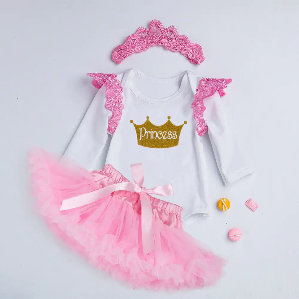 Newborn Girl's Valentine's Day Tutu Dress Set