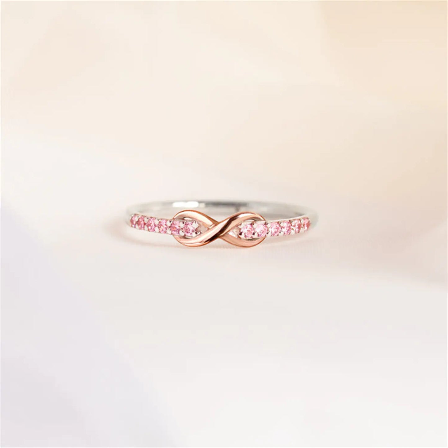 S925 Silver Infinity Ring for Valentine's Day 2023