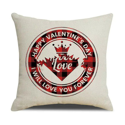 Valentine's Day Red Pillowcase Cushion Cover