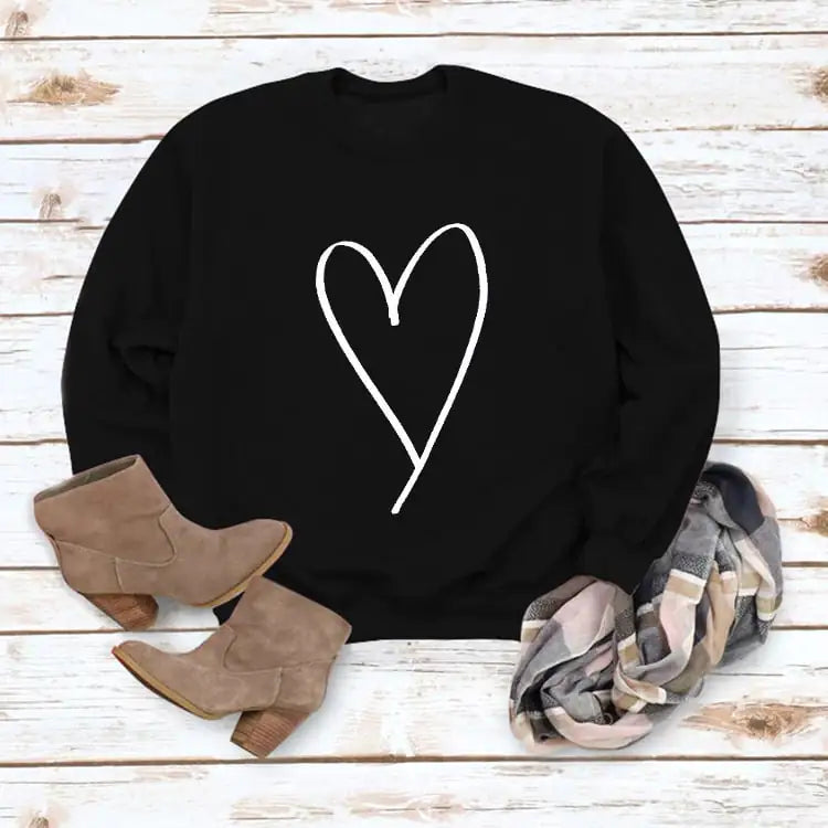 Valentine's Day Casual Long Sleeve Sweatshirt for Women