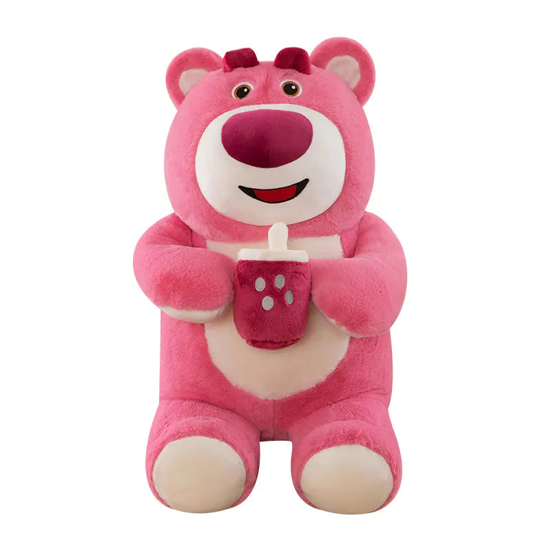 Strawberry Bear Plush Pillow for Valentine's Gift