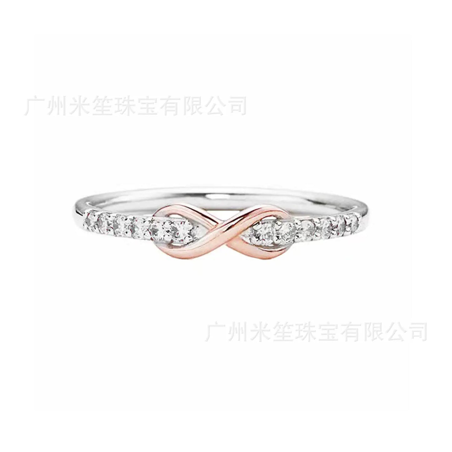 S925 Silver Infinity Ring for Valentine's Day 2023